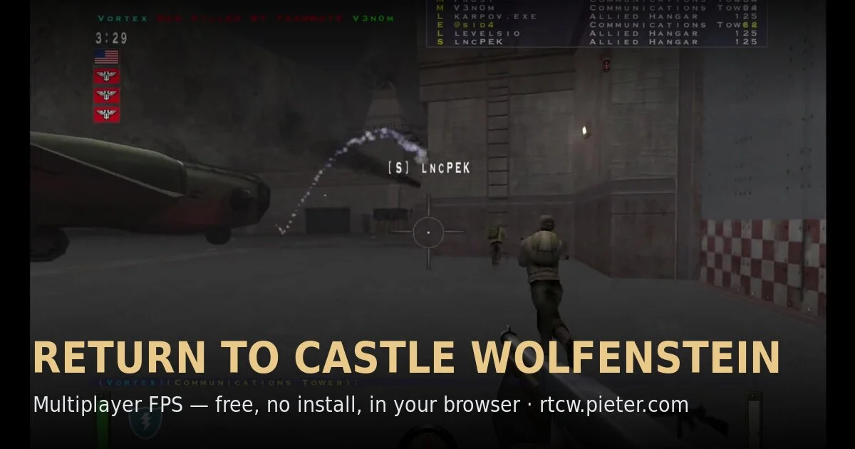 Return to Castle Wolfenstein artwork